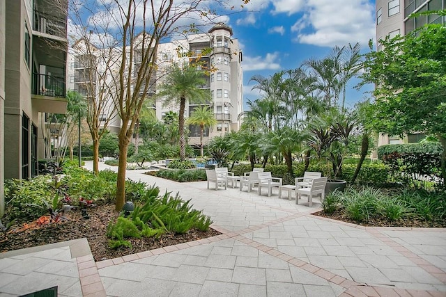 view of home's community featuring a patio