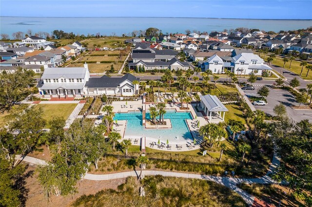 birds eye view of property featuring a residential view