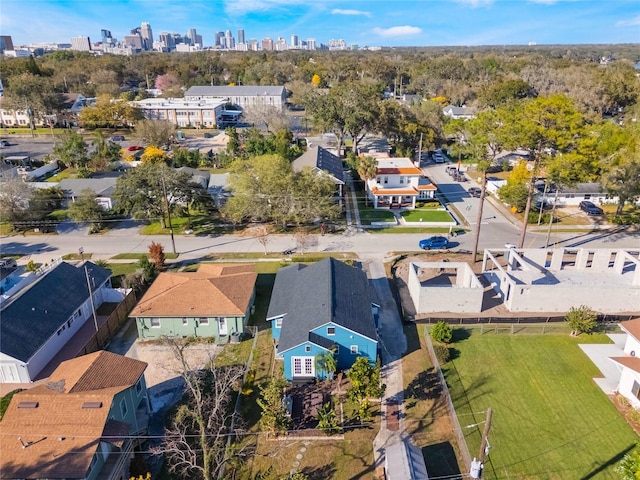 aerial view with a residential view and a city view