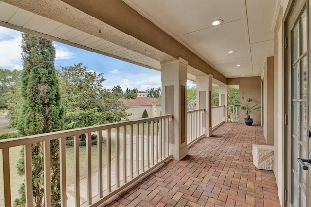 view of balcony