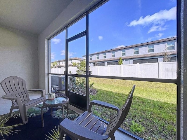 view of sunroom / solarium