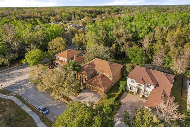 aerial view with a view of trees