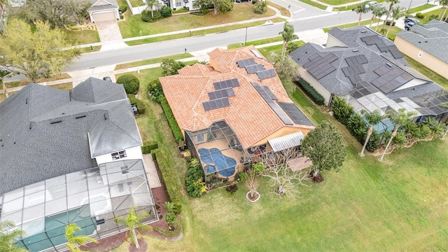 birds eye view of property featuring a residential view