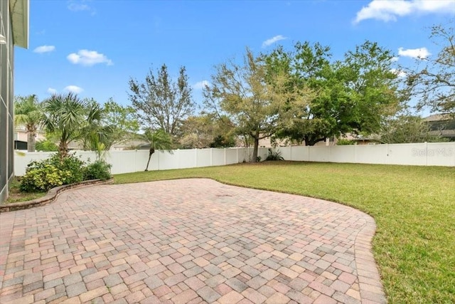 view of patio / terrace featuring a fenced backyard