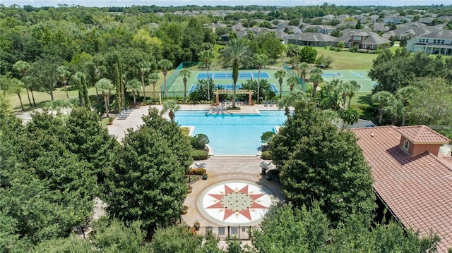 birds eye view of property