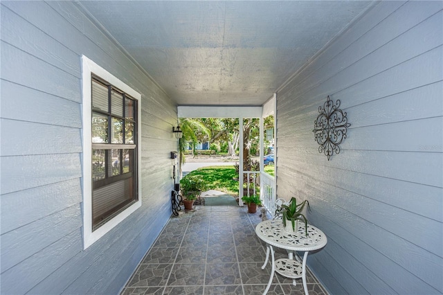 view of patio with covered porch