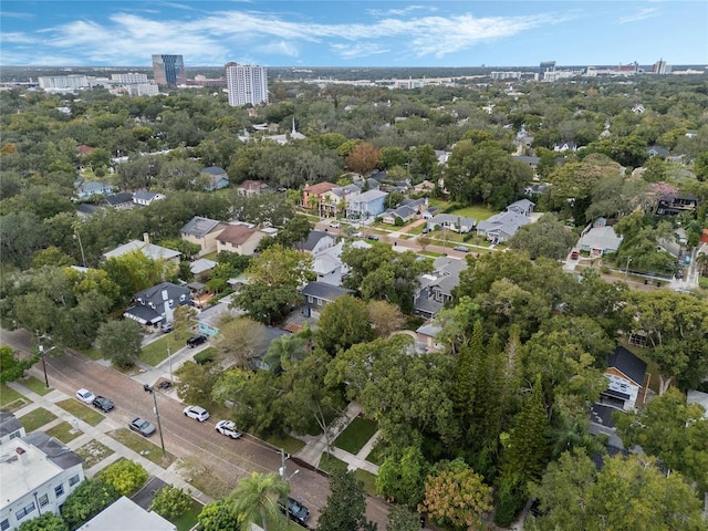 birds eye view of property featuring a view of city