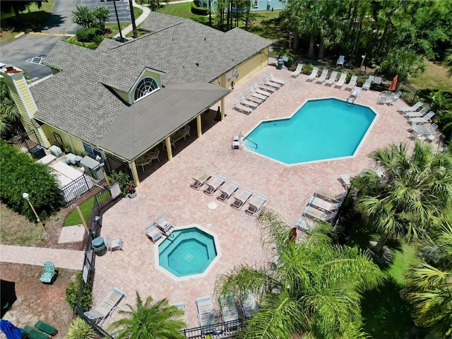 2040 Royal Bay Blvd Unit 30, Kissimmee, FL 34746 - pool featuring a patio area, fence, and a hot tub