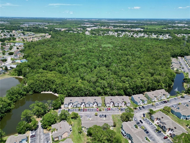 2040 Royal Bay Blvd Unit 30, Kissimmee, FL 34746 - drone / aerial view with a water view, a residential view, and a view of trees