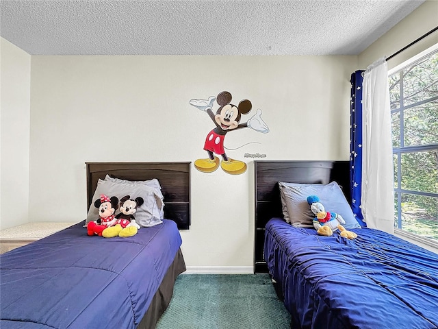 2040 Royal Bay Blvd Unit 30, Kissimmee, FL 34746 - bedroom with carpet, a textured ceiling, and baseboards