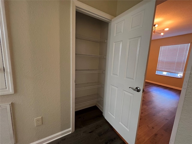 closet featuring visible vents