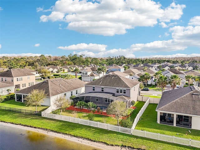 bird's eye view featuring a residential view