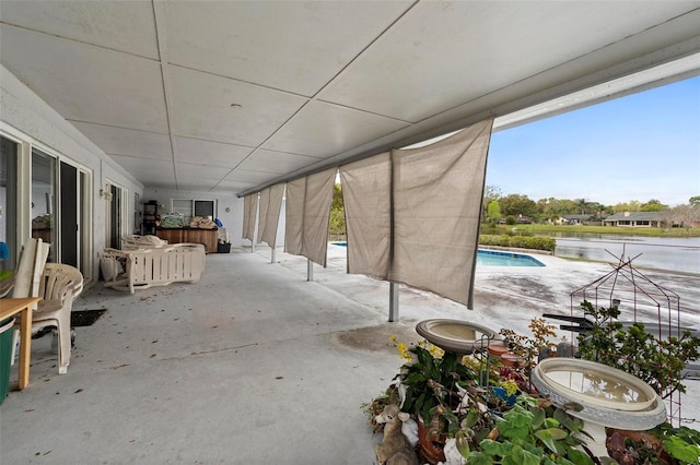 view of patio featuring an outdoor pool