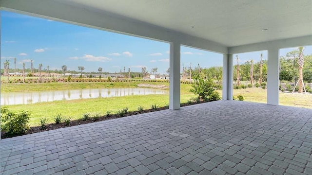 5641 Nevis Ter, Kissimmee, FL 34758 - view of patio featuring a water view