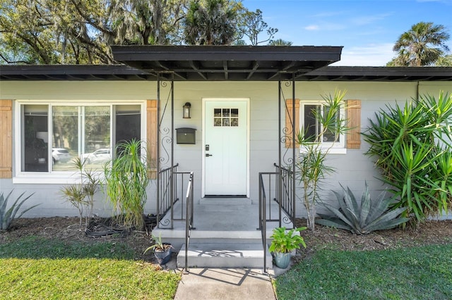 view of property entrance