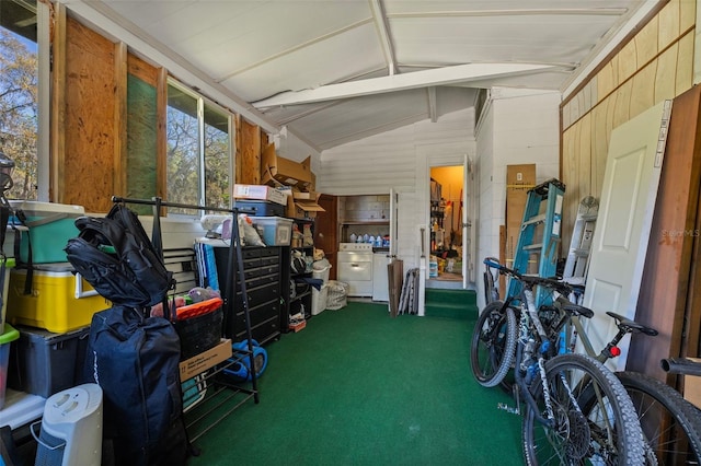 view of storage area