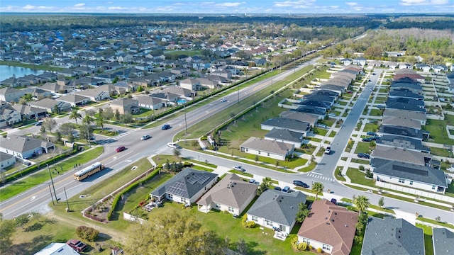 drone / aerial view with a residential view