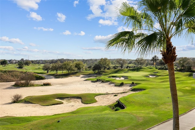 view of property's community featuring golf course view