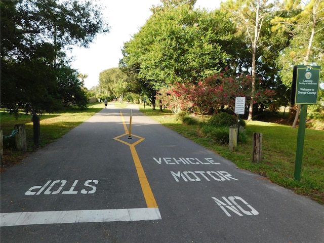 view of road