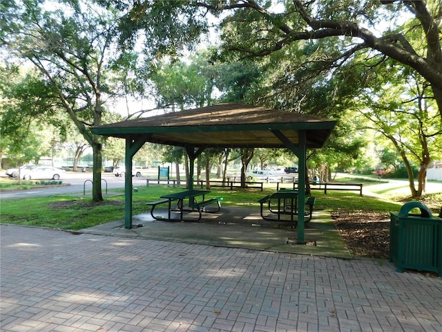 view of property's community featuring a gazebo