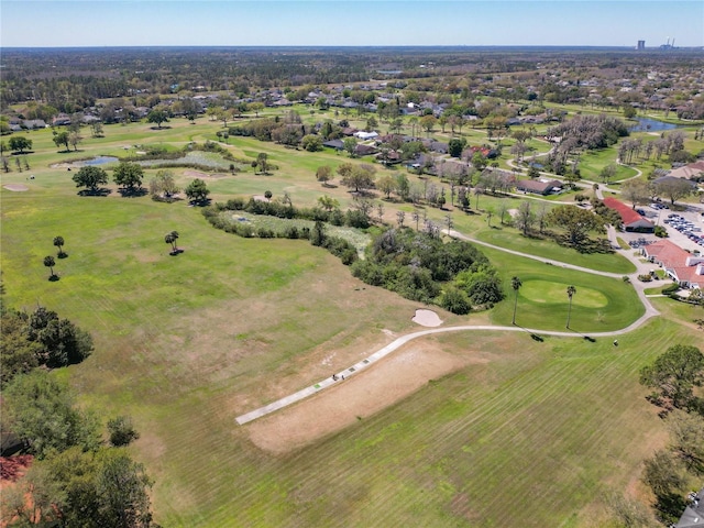 bird's eye view featuring view of golf course