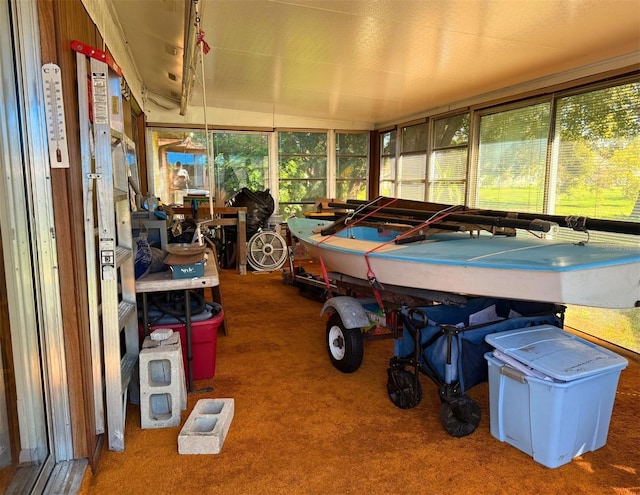 view of sunroom / solarium