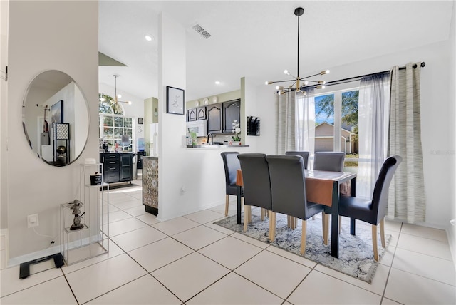 102 Ethan Ave, Davenport, FL 33897 - dining room featuring a chandelier and recessed lighting