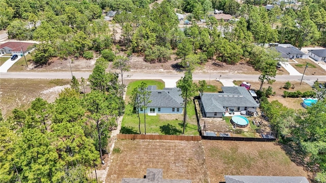 drone / aerial view with a residential view
