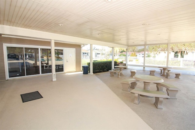 view of sunroom