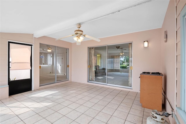 view of patio / terrace with ceiling fan