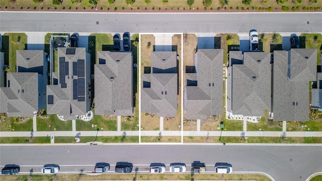 aerial view featuring a residential view