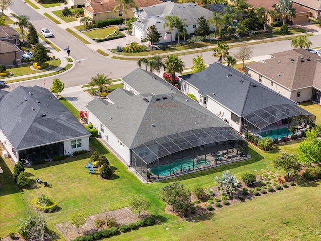 bird's eye view featuring a residential view