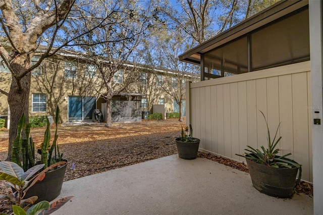 view of yard with a patio area