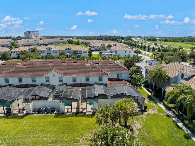 bird's eye view featuring a residential view