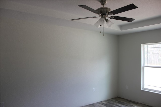 empty room with wood finished floors