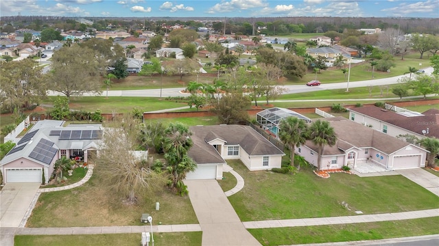 bird's eye view with a residential view