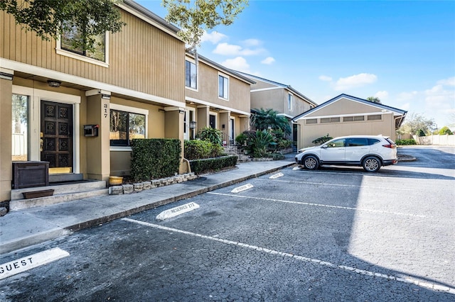 view of uncovered parking lot