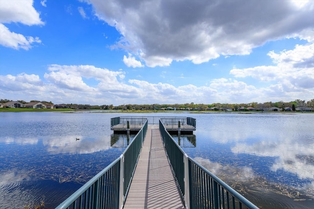 1704 Kersley Cir, Lake Mary, FL 32746 - dock area featuring a water view