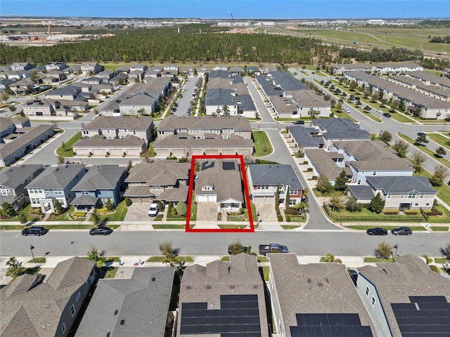 birds eye view of property featuring a residential view