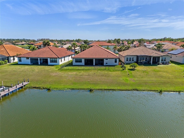 2541 Shoal Bass Way, Kissimmee, FL 34746 - aerial view featuring a water view and a residential view