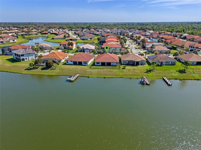 2541 Shoal Bass Way, Kissimmee, FL 34746 - aerial view of residential area with a large body of water