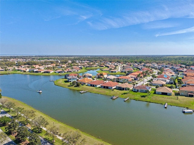 2541 Shoal Bass Way, Kissimmee, FL 34746 - bird's eye view with a water view and a residential view
