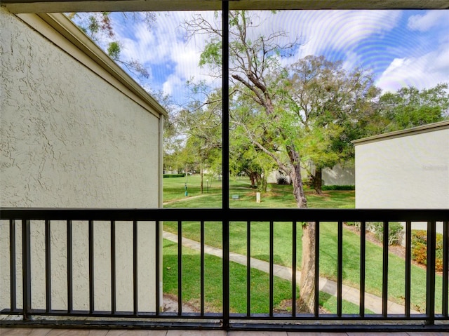 view of balcony