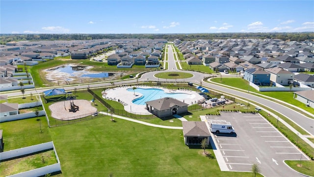 bird's eye view featuring a residential view