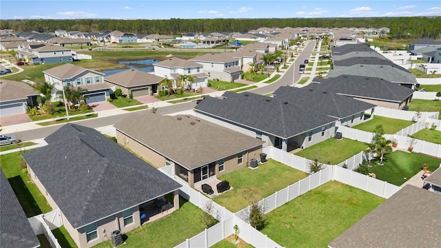 aerial view featuring a residential view