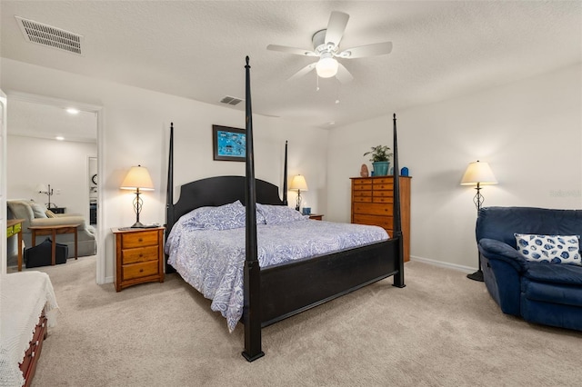 2817 Noble Crow Dr, Kissimmee, FL 34744 - carpeted bedroom with a ceiling fan and visible vents