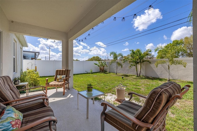 2817 Noble Crow Dr, Kissimmee, FL 34744 - view of patio / terrace featuring a fenced backyard