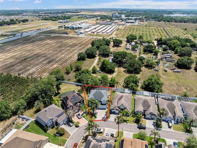 drone / aerial view featuring a residential view