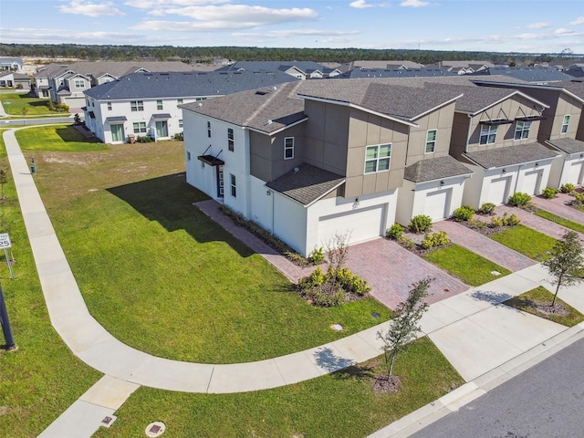 bird's eye view featuring a residential view