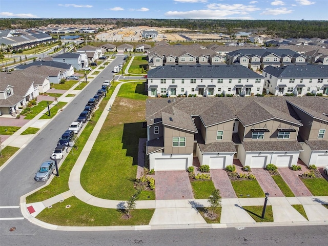 bird's eye view featuring a residential view